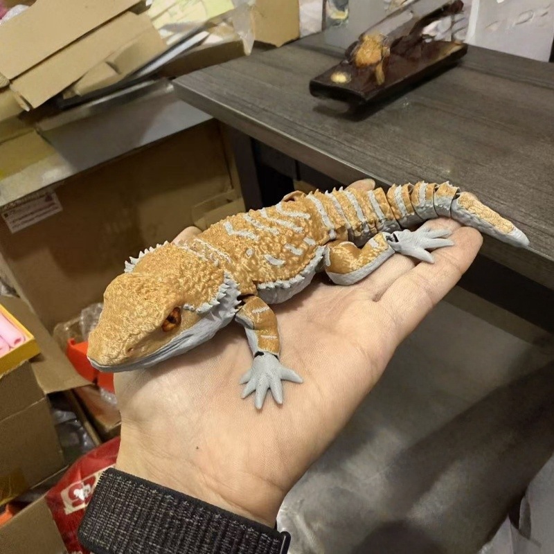 3D Printing Lizard - 3D Printing Creative Crocodile Lizard Reptile