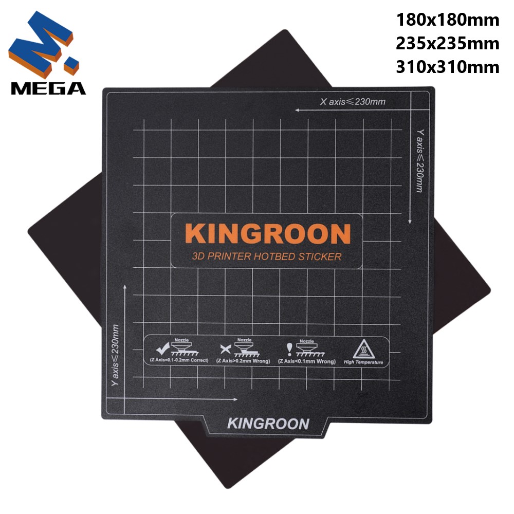 3D Printer Bed Spring - KINGROON Flexible Magnetic Heatbed 180x180/235x235mm 3D
