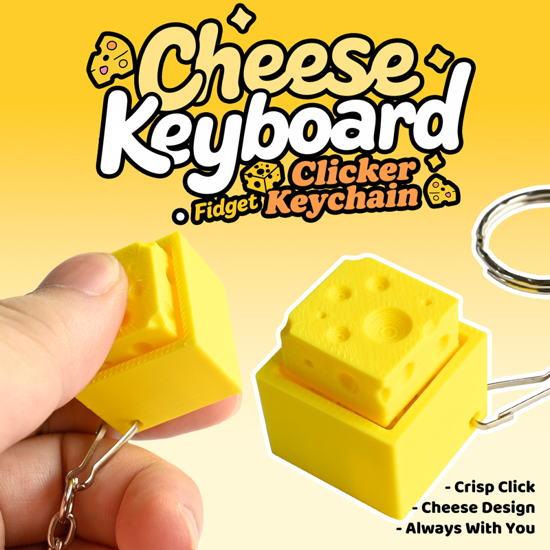 3D Printed Cheesy Key Fidget C - 3D Printing Keyboard ulasan dan harga