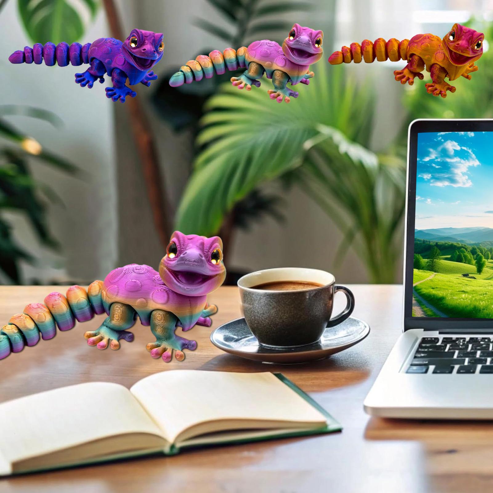 3D Printed Gecko Figurine Liza - 3D Printing Lizard ulasan dan harga