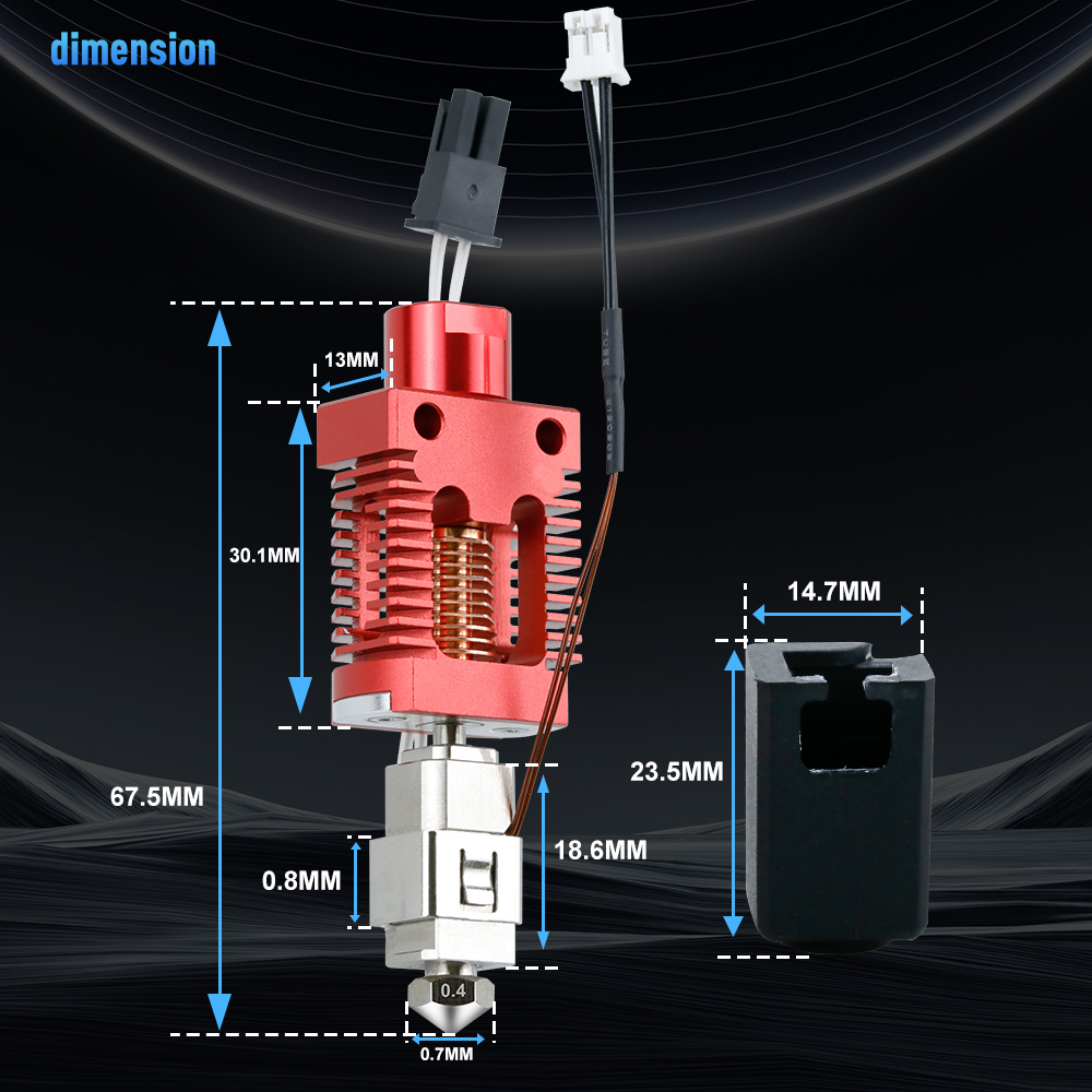 Hotend Kit For Creality Ender  - 3D Printing Lizard ulasan dan harga