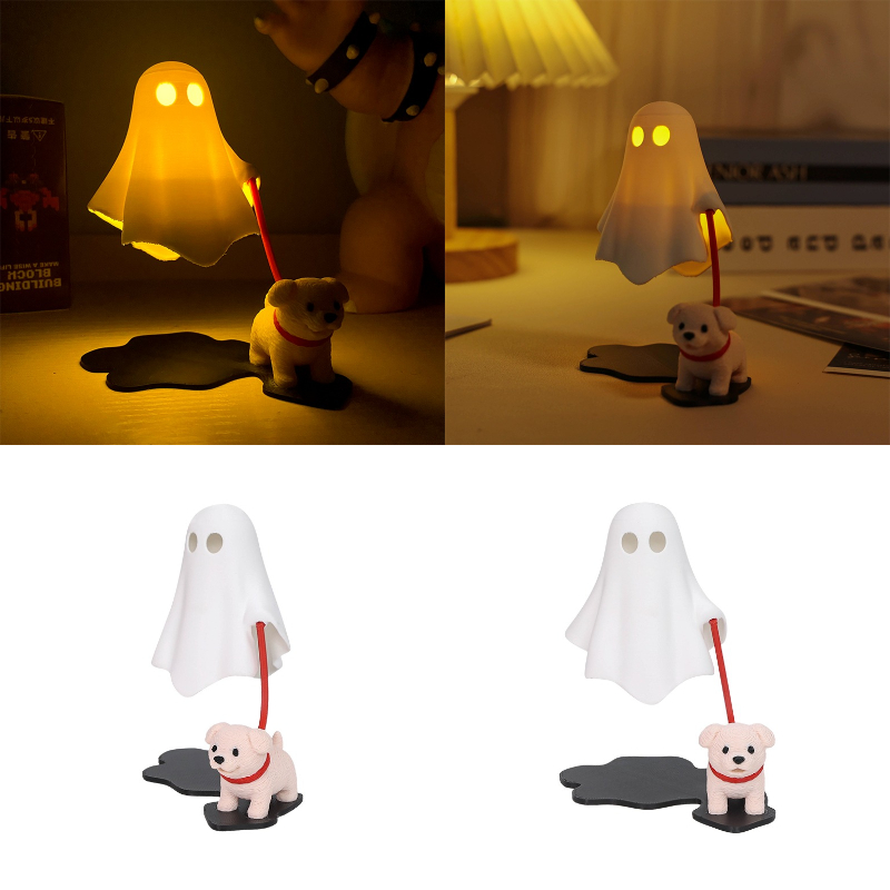 3D Printed Cute Ghost With Dog - 3D Printing Household Items ulasan dan harga