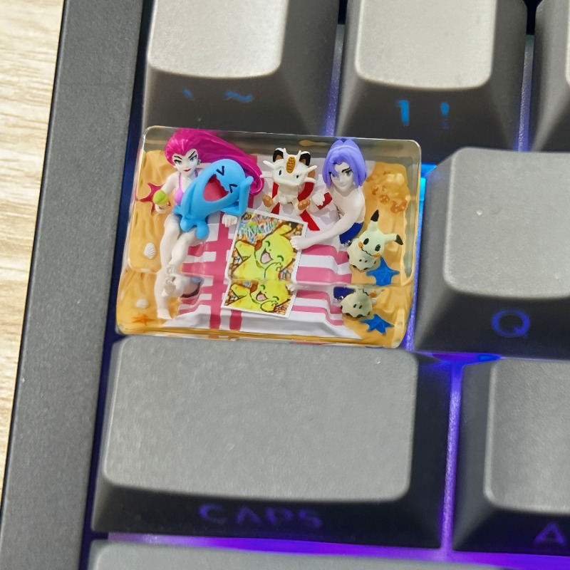 Pokemon Anime Keycaps 1U 1.25U - 3D Printing Keyboard ulasan dan harga