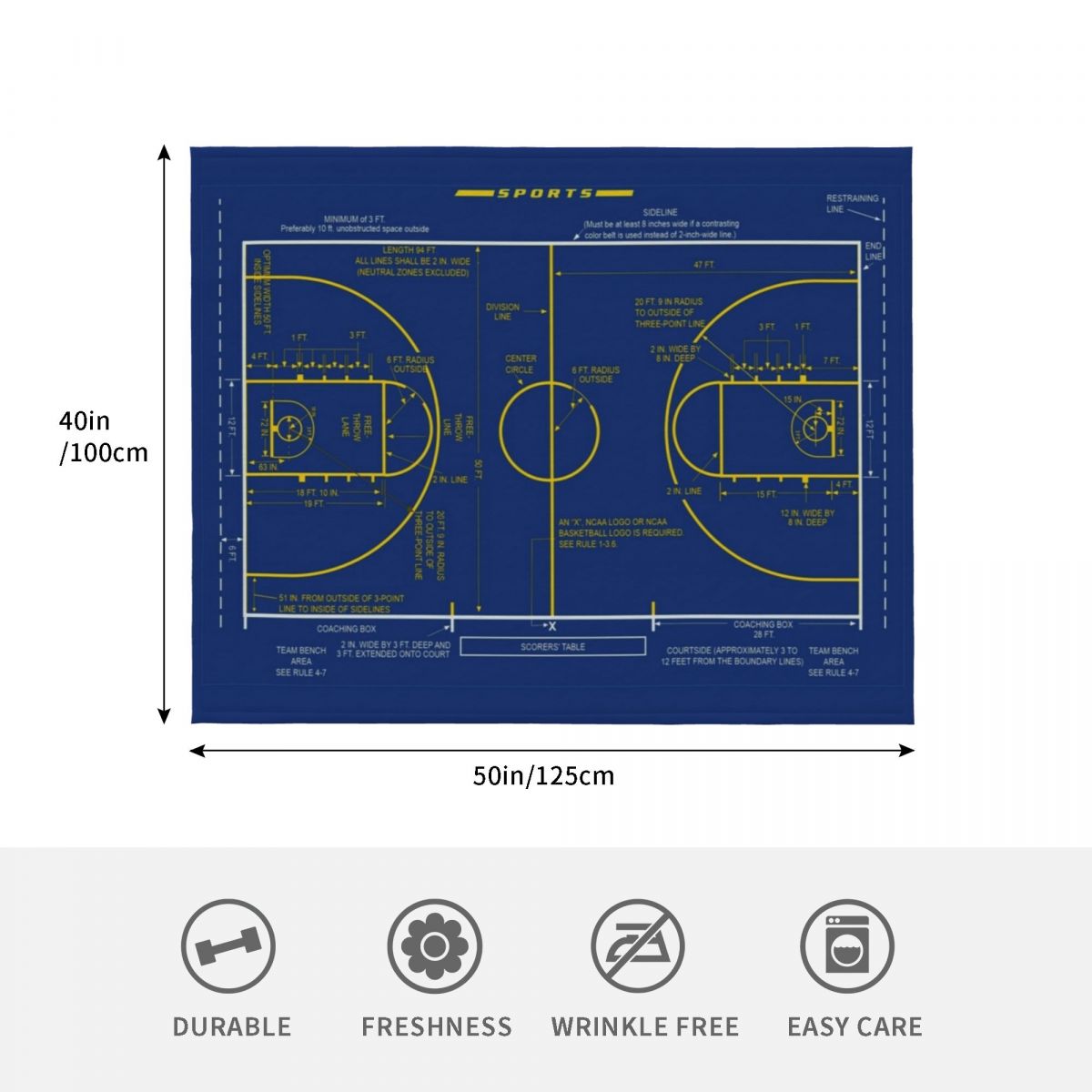 College Basketball Court Diagr - 3D Printing Diagram ulasan dan harga