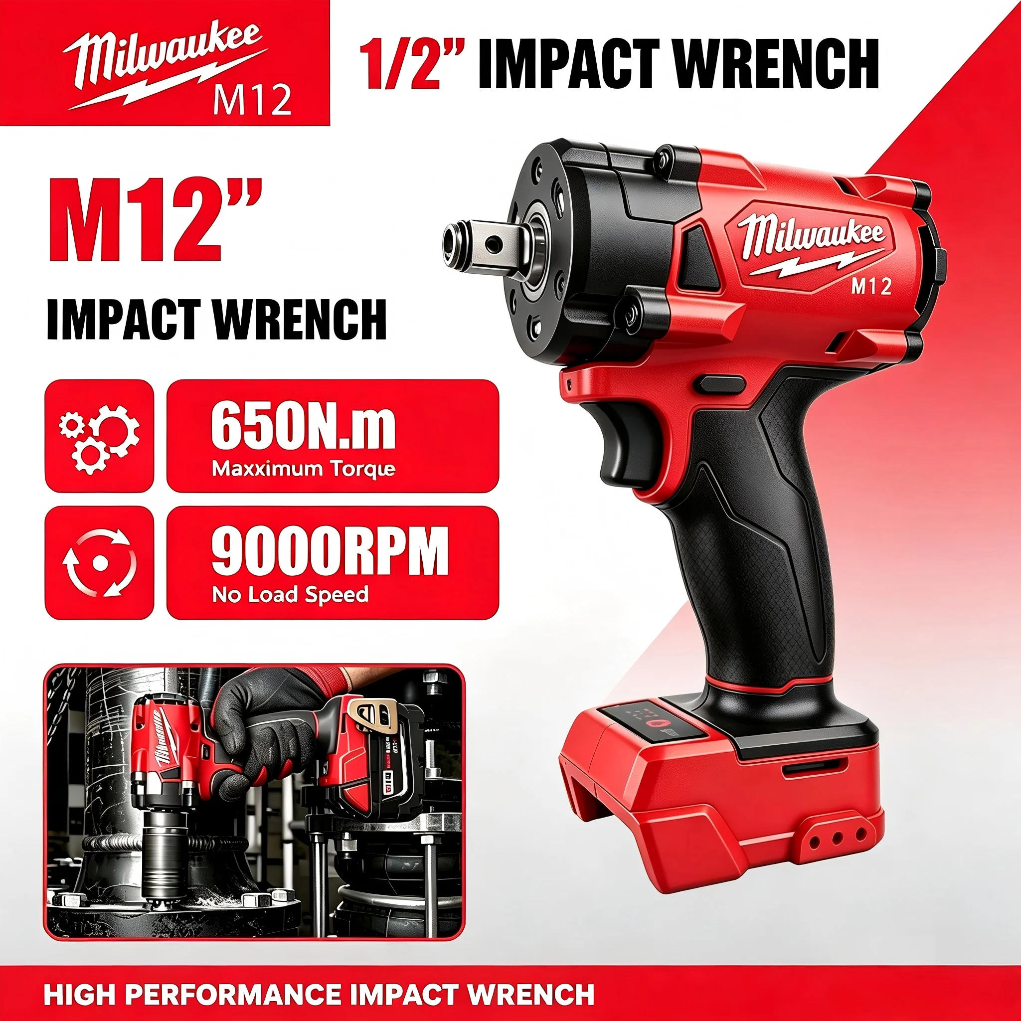 Milwaukee M12 1/2' M18 FUEL Br - Milwaukee Drill M18 Fuel ulasan dan harga