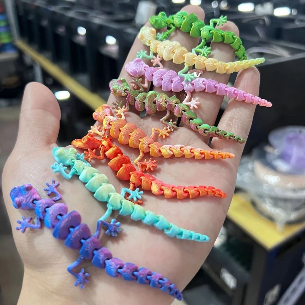 20Pcs Creative 3D Printed Geck - 3D Printing Lizard ulasan dan harga