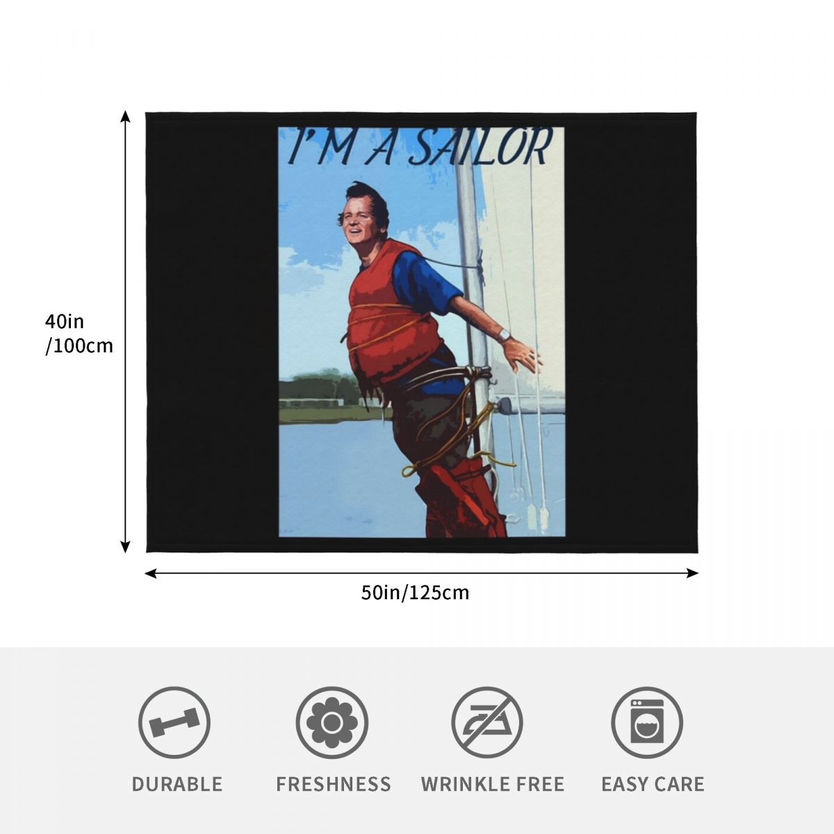 Im A Sailor Bob Quote \t Throw - 3D Printing Quote ulasan dan harga