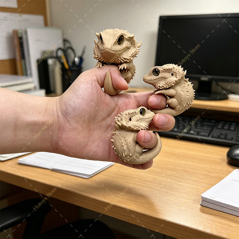 3D Printed Finger Lizard Figur - 3D Printing Lizard ulasan dan harga