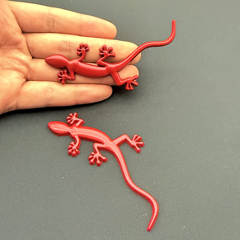 2pcs 3D Metal Lizard Gecko Bad - 3D Printing Lizard ulasan dan harga