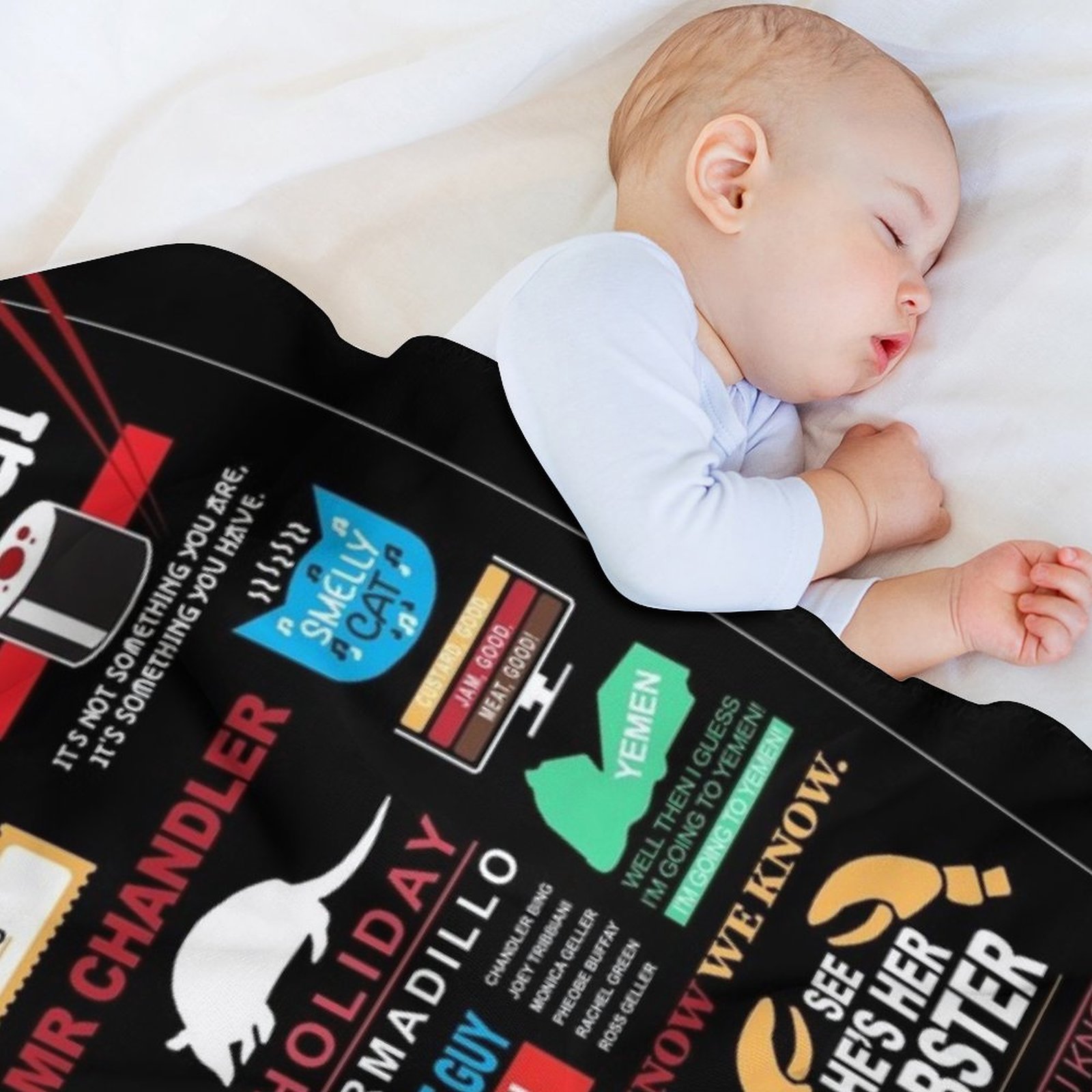 Friends quotes Throw Blanket Y - 3D Printing Quote ulasan dan harga