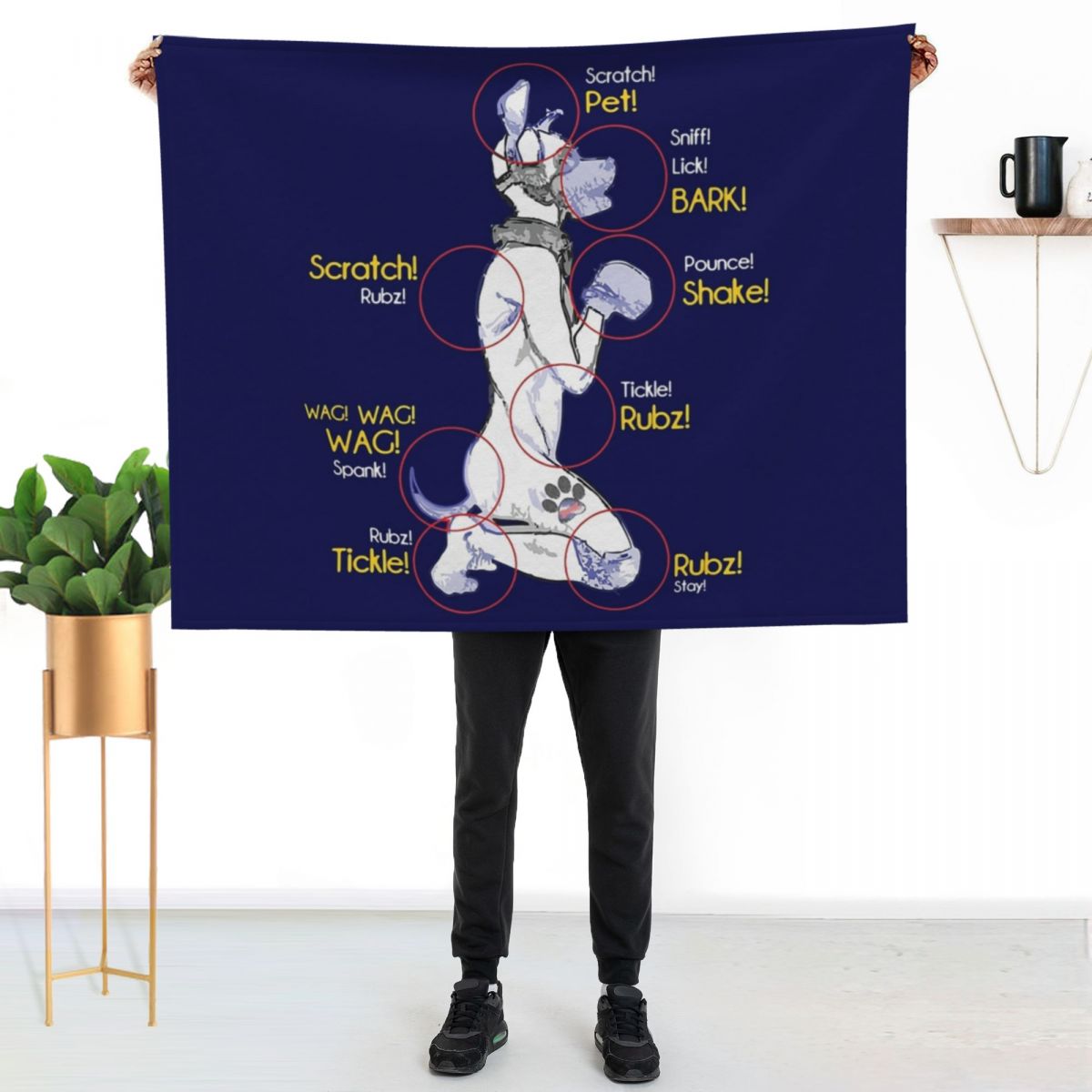 Human Puppy Play T-Shirt - Pup - 3D Printing Diagram ulasan dan harga