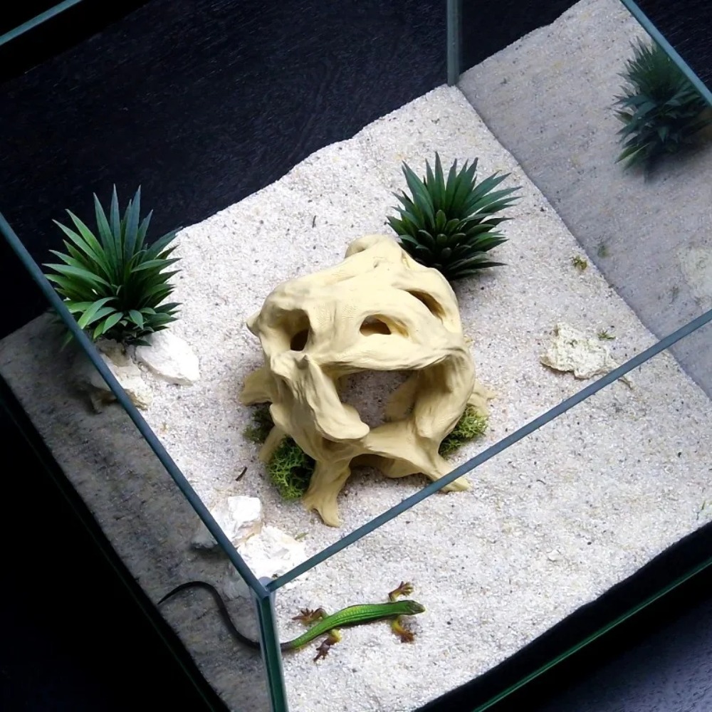 3D Printed Driftwood Reptile H - 3D Printing Lizard ulasan dan harga