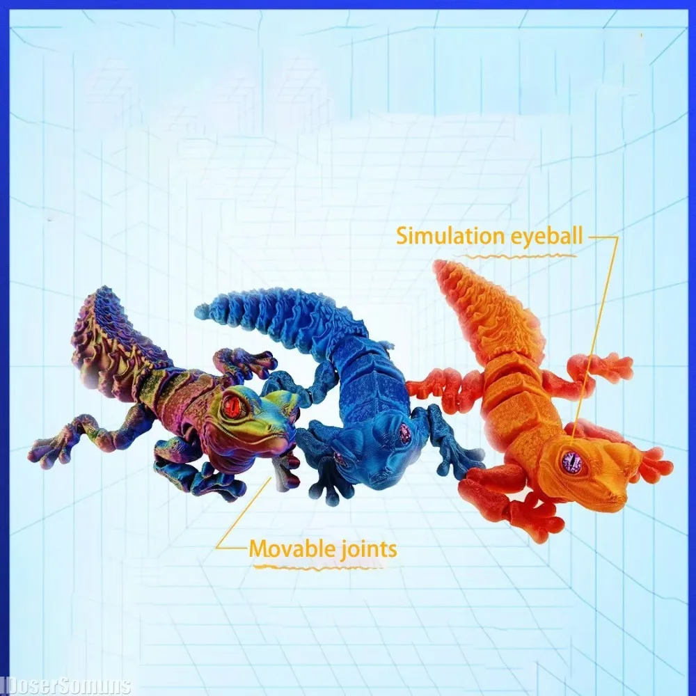 3D Printed Full Articulated Li - 3D Printing Lizard ulasan dan harga