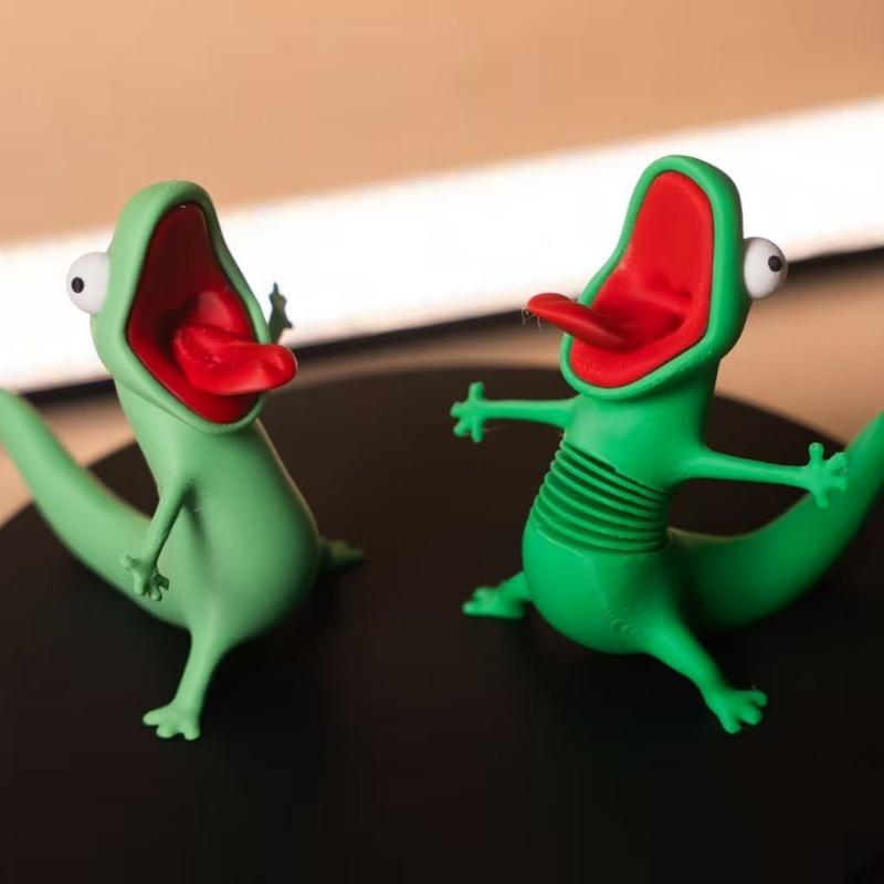 2026 New 3D Printed Cute Green - 3D Printing Lizard ulasan dan harga