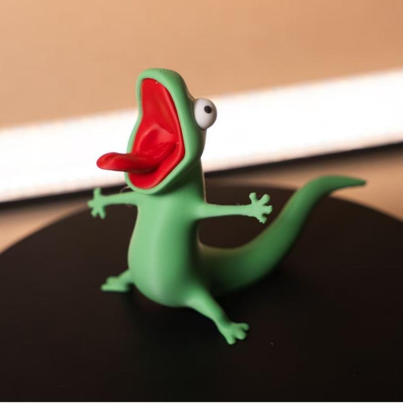 2026 New 3D Printed Cute Green - 3D Printing Lizard ulasan dan harga