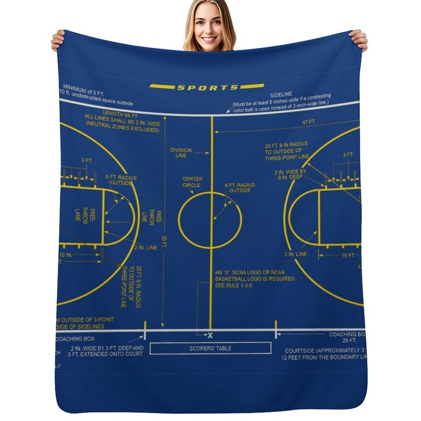 College Basketball Court Diagr - 3D Printing Diagram ulasan dan harga