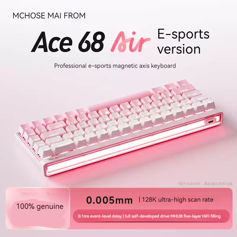 Mchose Ace68 Air Magnetic Axis - 3D Printing Keyboard ulasan dan harga