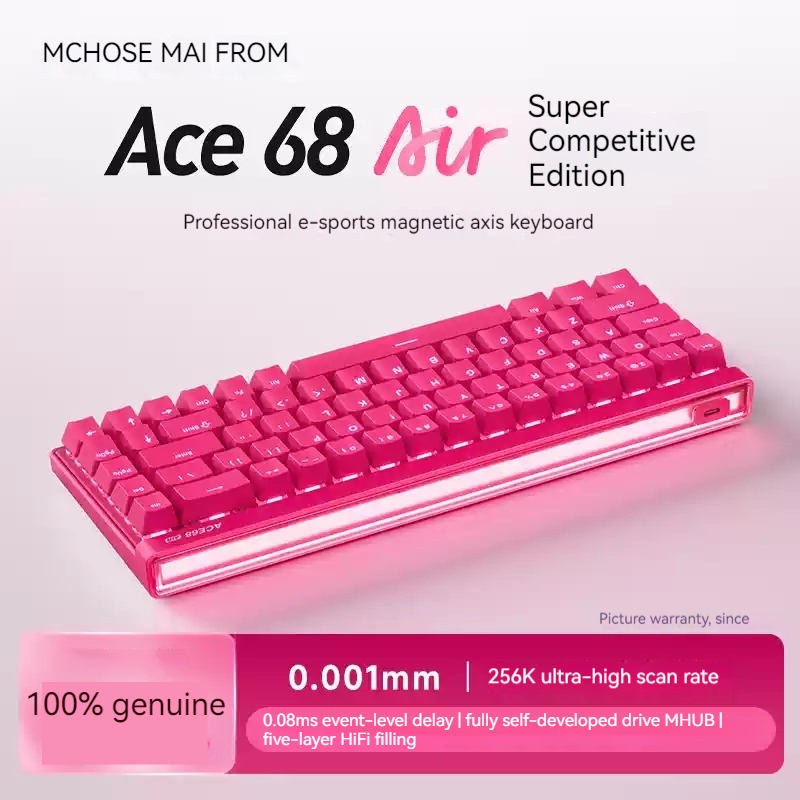 Mchose Ace68 Air Magnetic Axis - 3D Printing Keyboard ulasan dan harga