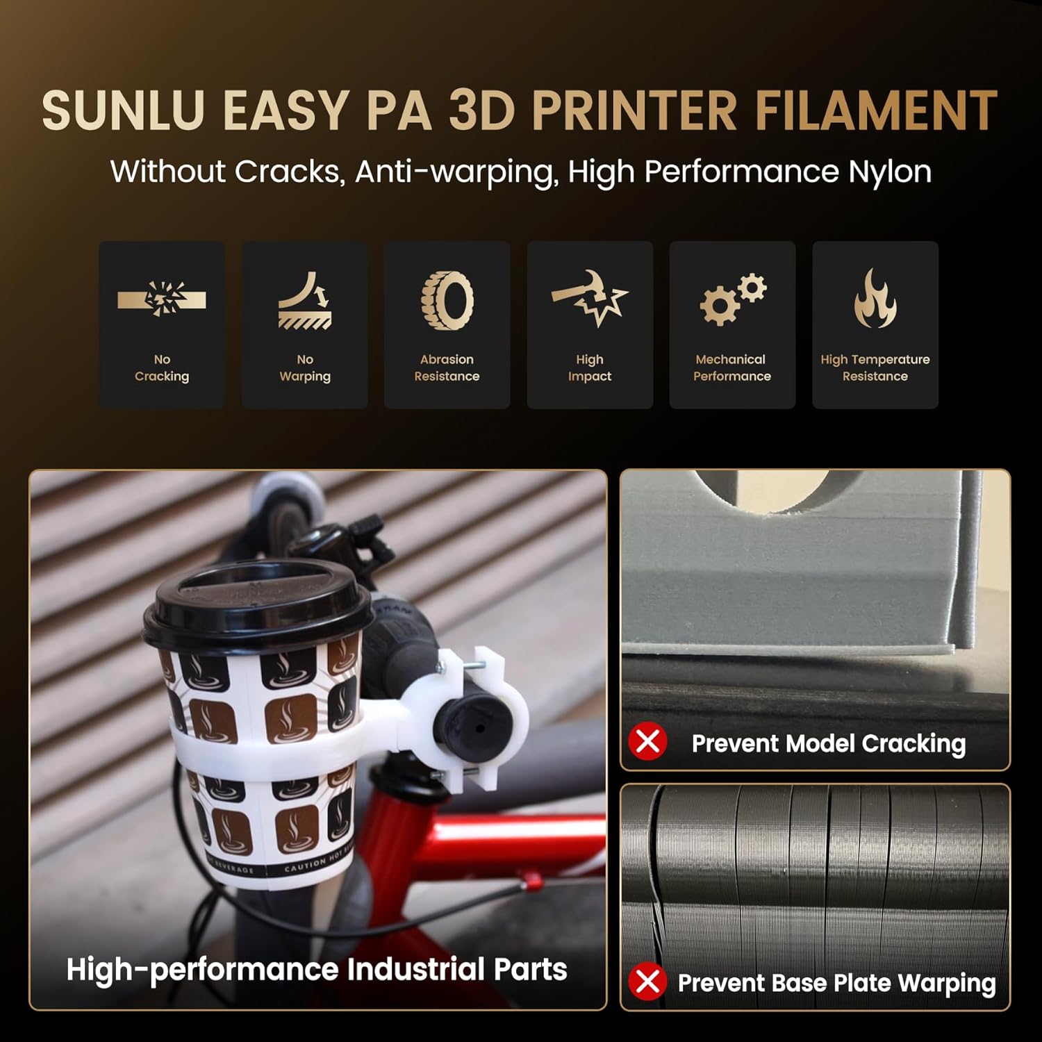 SUNLU 1KG Easy-to-Print Nylon  - 3D Printing Nylon ulasan dan harga